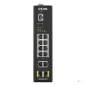 D-Link DIS-200G-12PS łącza sieciowe Zarządzany L2 Gigabit Ethernet (10/100/1000) Obsługa PoE Czarny