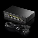 Switch CUDY GS1008PS2 8-Port Gigabit PoE+ 120W 2xSFP