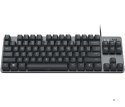 Logitech K835 TKL Mechanical Keyboard klawiatura Biuro USB Niemiecki Grafitowy, Szary