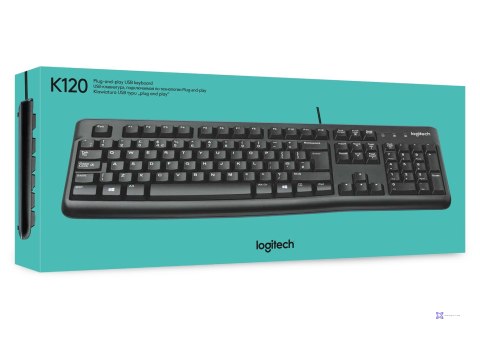 Klawiatura membranowa Logitech K120 920-002479 (USB 2.0; (US); kolor czarny)