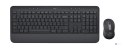 Logitech Signature MK650 Combo For Business klawiatura Dołączona myszka Biuro Bluetooth QWERTZ Niemiecki Grafitowy