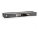 LevelOne GSW-2457 łącza sieciowe Nie zarządzany Gigabit Ethernet (10/100/1000) Czarny