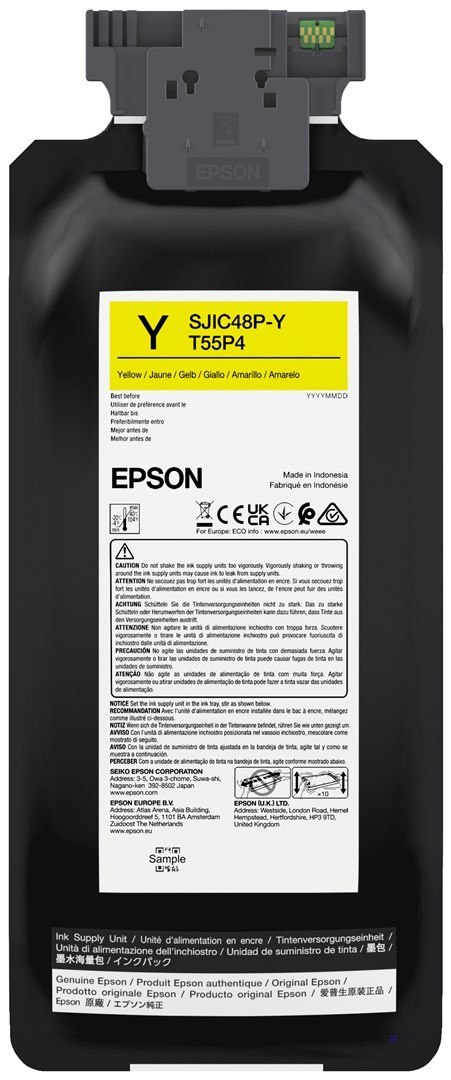 Epson SJIC48P-Y nabój z tuszem 1 szt. Oryginalny Żółty