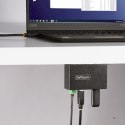 StarTech.com 5G4AINDRM-USB-A-HUB huby i koncentratory USB 3.2 Gen 1 (3.1 Gen 1) Type-B 5000 Mbit/s Czarny