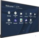 Viewsonic CDE4330 signage display 109,2 cm (43") Wi-Fi 450 cd/m2 4K Ultra HD Czarny Ekran dotykowy Procesor wbudowany Android 11