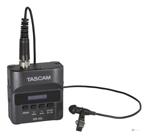 Tascam DR-10L - Cyfrowy rejestrator Tascam typu "body-pack" z mikrofonem lavalier (biały)