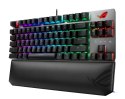 ASUS ROG Strix Scope NX TKL Deluxe klawiatura Gaming USB Niemiecki Czarny, Szary