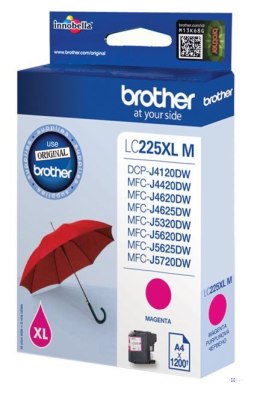 Brother LC-225XLM nabój z tuszem 1 szt. Oryginalny Purpurowy