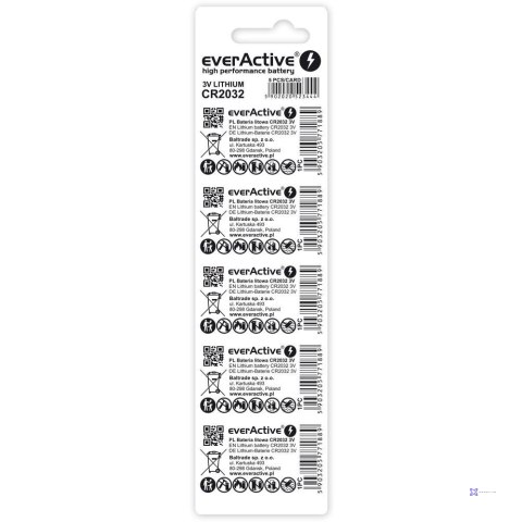 EVERACTIVE BATERIE LITOWE CR20325BL BLISTER- 5 SZT.