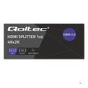 QOLTEC ROZDZIELACZ SPLITTER 4XHDMI 4KX2K | 6GB/S | 60HZ