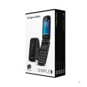 KRUGER & MATZ TELEFON DLA SENIORA SIMPLE 929 KM0929 7,11 cm (2,8") 108,5g Czarny