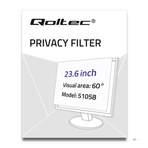 Filtr prywatyzujący RODO Qoltec 23.6" (16:9)