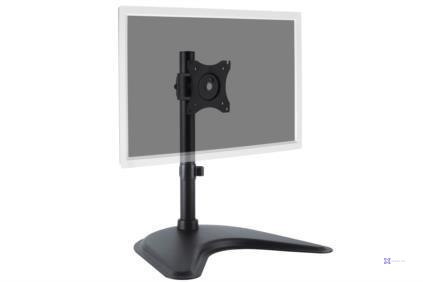 Stojak biurkowy pojedynczy DIGITUS, 1xLCD, max. 27", max. 15kg, uchylno-obrotowy 360° PIVOT