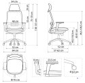 Ergonomiczny fotel biurowy SPECTRUM czarny