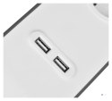 Listwa zasilająca Belkin Power Surge 4-PORT + 2xUSB-A 2.4A 525J 2m Grey/White