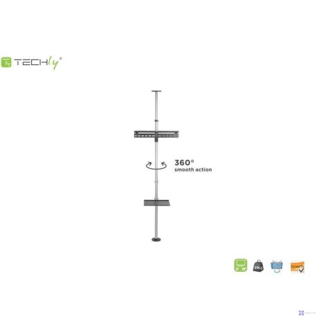 Stojak podłogowo-sufitowy Techly 37"-70", 30kg