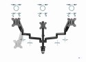 GEMBIRD BIURKOWE REGULOWANE RAMIĘ/UCHWYT NA 3 MONITORY 17-27, VESA 100X100MM, DO 7 KG