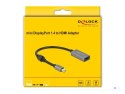 DeLOCK 66570 adapter kablowy 0,2 m Mini DisplayPort HDMI Typu A (Standard) Czarny, Szary