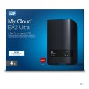 Western Digital My Cloud EX2 Ultra NAS Komputer stacjonarny Marvell Armada 385 1 GB DDR3 4 TB HDD My Cloud OS Czarny