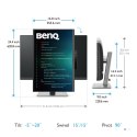 BenQ RD240Q monitor komputerowy 61,2 cm (24.1") 2560 x 1600 px WQXGA LCD Czarny