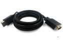 Kabel GEMBIRD CCP-DPM-VGAM-6 (D-Sub (VGA) M - DisplayPort M; 1,8m; kolor czarny)