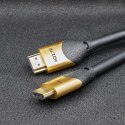 QOLTEC KABEL HDMI V2.1 ULTRA HIGH SPEED 8K | 60HZ | 28AWG | GOLD | 2M