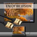 QOLTEC KABEL HDMI V2.1 ULTRA HIGH SPEED 8K | 60HZ | 28AWG | GOLD | 3M