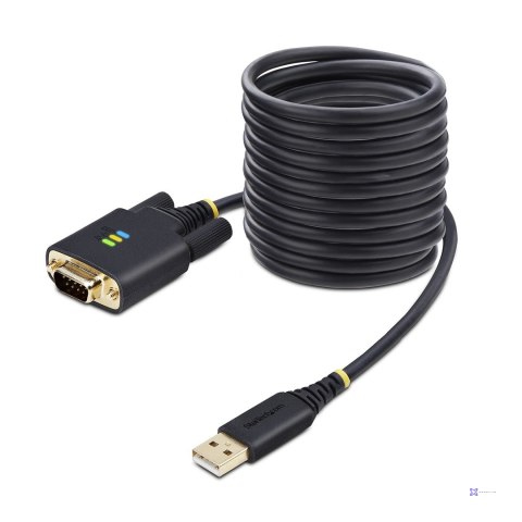 StarTech.com 1P10FFC-USB-SERIAL kabel równoległy Czarny 3 m USB Typu-A DB-9