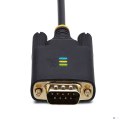 StarTech.com 1P10FFC-USB-SERIAL kabel równoległy Czarny 3 m USB Typu-A DB-9