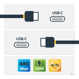 StarTech.com USB2C5C2M kabel USB USB 2.0 2 m USB C Czarny