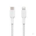 Kabel Belkin BoostCharge Braided USB-C to Lightning Cable 1m oplot White