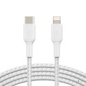 Kabel Belkin BoostCharge Braided USB-C to Lightning Cable 1m oplot White