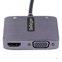 StarTech.com 122-USBC-HDMI-4K-VGA zewnętrzna karta graficzna usb 3840 x 2160 px Szary