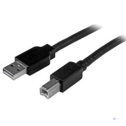 StarTech.com 15m USB 2.0, M/M kabel USB USB A USB B Aluminium, Czarny