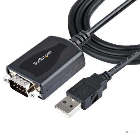 StarTech.com 1P3FPC-USB-SERIAL zmieniacz płci / kabli DB-9 USB Type-A (4 pin) USB 2.0 Czarny