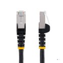 StarTech.com NLBK-5M-CAT6A-PATCH kabel sieciowy Czarny S/FTP (S-STP)