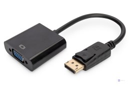 Kabel Assmann AK-340403-001-S (DisplayPort M - D-Sub (VGA) F; 0,15m; kolor czarny)