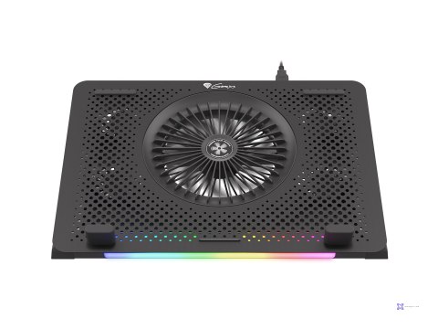 Podstawka chłodząca pod laptopa Genesis Oxid 450 RGB 15.6" z wentylatorem, podświetlenie, 2 USB