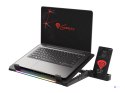 Podstawka chłodząca pod laptopa Genesis Oxid 450 RGB 15.6" z wentylatorem, podświetlenie, 2 USB