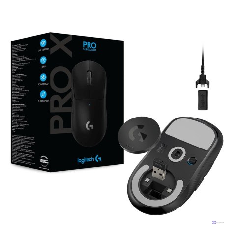 Logitech G Pro X Superlight myszka Po prawej stronie RF Wireless 25600 DPI