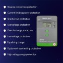 Qoltec Solarny regulator ładowania MPPT z czujnikiem temperatury 20A |12V / 24V | LCD | 2 x USB