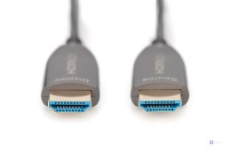 Kabel połączeniowy hybrydowy HDMI 2.1 Ultra High Speed 8K60Hz UHD HDMI A/HDMI A M/M czarny 15m