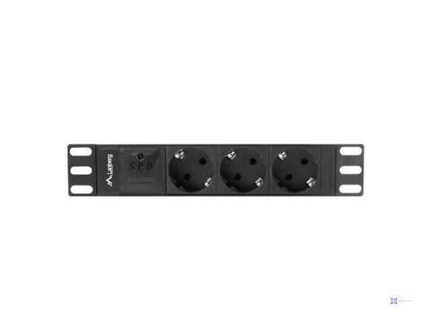 Listwa RACK Lanberg PDU-03F-0200-BK (3 x Shuko; 16 A (3680 W); kolor czarny)