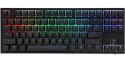 Klawiatura gamingowa Ducky One 2 TKL PBT, MX-Speed-Silver, RGB LED - czarna