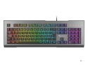 GENESIS Rhod 500 RGB klawiatura Gaming USB QWERTY Portugalski Czarny, Srebrny