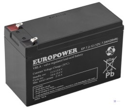 Akumulator AGM Europower | EP 7.2-12 12V / 7.2Ah