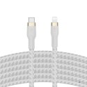 Kabel Belkin BoostCharge Pro Flex USB-C Cable with Lightning Connector 3m Silicone oplot White