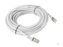 Patchcord UTP Lanberg PCU6-10CC-1000-S (RJ45 - RJ45 ; 10m; UTP; kat. 6; kolor szary)