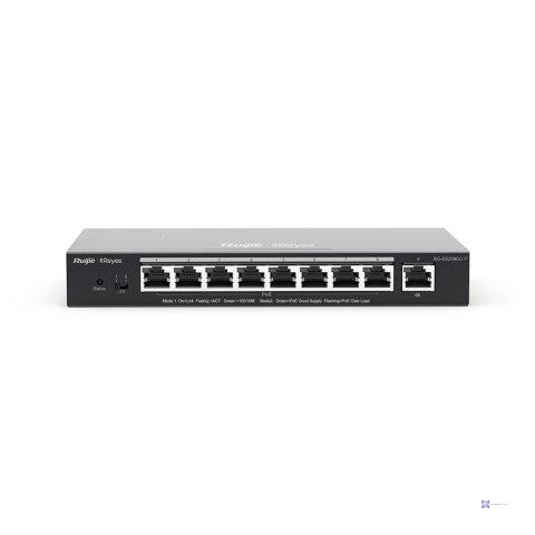 REYEE SWITCH ZARZĄDALNY 9 PORTÓW 1GBIT | 8 PORTÓW POE/POE+ (120W MAX) | L2 | METALOWA OBUDOWA DESKTOP