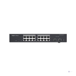 REYEE SWITCH ZARZĄDZALNY 16 PORTÓW 1GBIT + 2 PORTY UPLINK SFP 1GBIT | 16 PORTÓW POE+ (240W MAX) | L2 | RACK